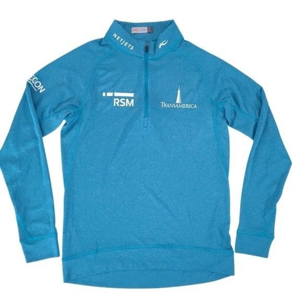 KJUS Mens ZACH JOHNSON Golf Pullover Size S Masters Half Zip